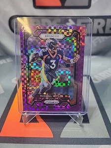 2023 Panini Prizm Russell Wilson Purple Power Prizm #93 SSP #/49 DENVER BRONCOS - Picture 1 of 3