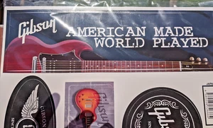 GIBSON GUITARS GEMISCHT 10 AUFKLEBER SAMMLUNG NEU AUF KARTE - Bild 1 von 7