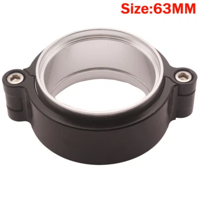 Abrazadera de banda en V de escape abrazadera anodizada apta para 2,5" pulgadas OD turbo/tubo intercooler BK Foto 1 de 4