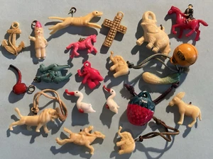 RARE VINTAGE 1930's CELLULOID ANIMAL BEANIE CHARMS PRE WAR Japan TOY MINIATURES - Picture 1 of 2