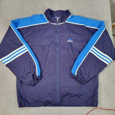 Jaqueta de atletismo Adidas masculina vintage década de 1990 média - Imagem 1 de 4