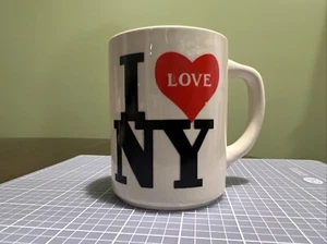 I Love NY Weiß Keramik Made in USA Tasse Vintage Erstbesitz Gebraucht Sammlerstück - Bild 1 von 10