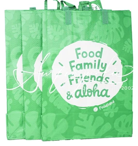 Bolso de Mano Foodland Food Family Friends Aloha 3 piezas Hawaii Compras Reutilizable de Comestibles - Imagen 1 de 1