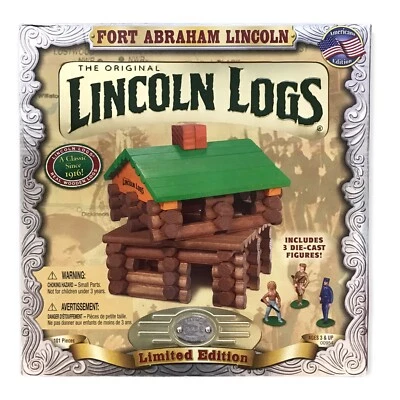 Lincoln Logs 2002 Limited Edition Centennial Fort Abraham Lincoln Tin Box Set - Image 1 of 4