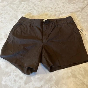 Old Navy Shorts Size 4 Brown Mid Rise Wide Leg - Picture 1 of 5