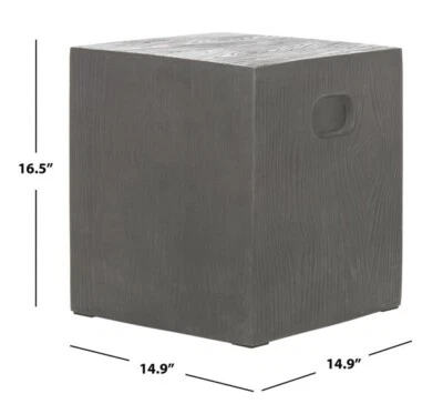 Safavieh CUBE IN/OUTDOOR ACCENT STOOL, Reduced Price 2172756952 VNN1003A - Image 1 of 4