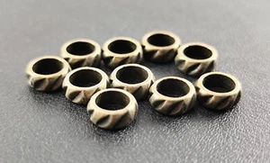 8 Metallperlen bronze Ø 5,5 mm Armband herstellen armband Bartperlen - Picture 1 of 3