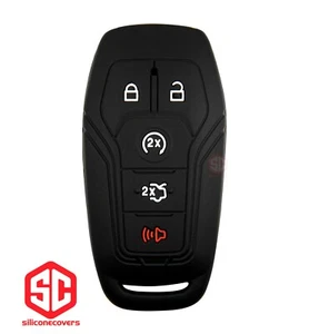 1x New KeyFob Remote Fobik Silicone Cover Fit / For Select Ford Vehicles. - Picture 1 of 2