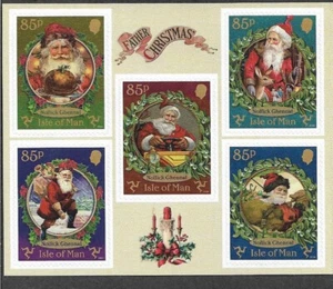 ISLE OF MAN CHRISTMAS SELF ADHESIVE BOOKLET PANE 2024 - Picture 1 of 1