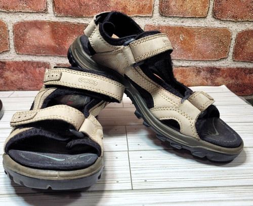 Sandali da donna ECCO Euro Taglia 37 (US 6 5) marrone nero gancio anello esterno camminata