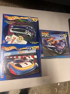 2000- Hot Wheels🔥 3 Puzzles- 15"x 11 1/2" Age 4-7 (3 Boxes Never Opened) - Picture 1 of 4