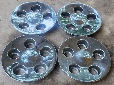 Set of 4 OEM 1996-1999 Ford Taurus SHO Lincoln Continental Chrome Center Caps - Image 1 of 4