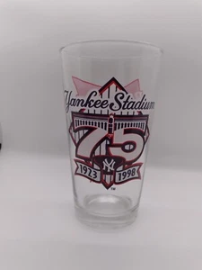 75 Anniversary of Yankee Statium Commerative Budweiser Beer Glass - Picture 1 of 4