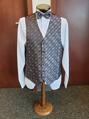 CITI-LITES Formal Vest and Bow Tie set - Six Button Full Back Vest - CL - Image 1 of 4