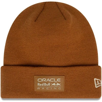 Gorro tejido con puños de cacahuete tostado Red Bull Racing NUEVO Foto 1 de 2