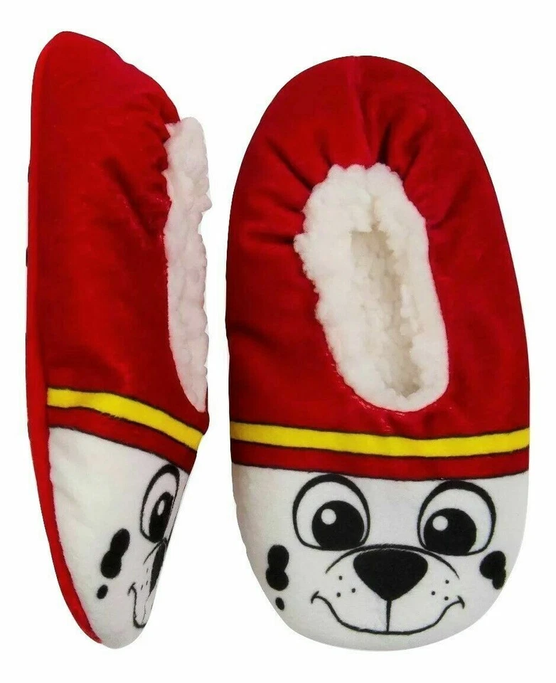 Paw Patrol Marshall Fire Dog Casa Zapatos Zapatillas Calcetines Niño Pequeño Antideslizante Foto 1 de 4