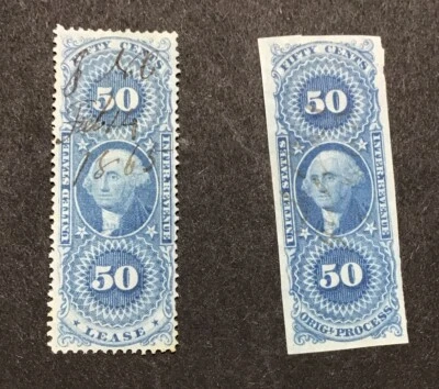 US 1862-71  XF Used Sc#57c, Sc#60a,     (W49) - Image 1 of 2