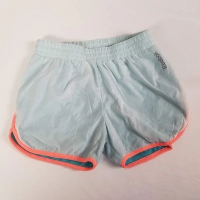 Pantalones Cortos Reebok Niñas Talla L Azul Naranja Ropa Deportiva Correr Foto 1 de 4