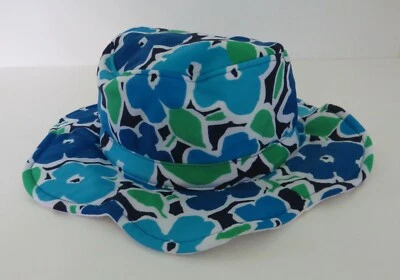 Новый с Ярлыками Koala Kids Baby шляпа 12-24 месяцев зубчатый синий зеленый цветы #6 - Изображение 1 из 4