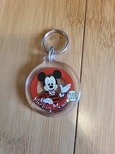DE COLECCIÓN Walt Disney World Mickey Mouse Club Llavero Transparente Anillo 1.5" - Imagen 1 de 2