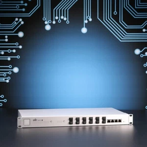 Commutateur géré Ubiquiti UniFiSwitch 16 XG 10G // 4x 10GbE, 12x SFP+ // US-16-XG - Photo 1/5