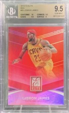 2014-15 Elite RED Lebron James 23/25 BGS 9.5 Gem Mint (Jersey #) POP 4