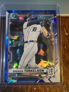 Spencer Torkelson 2021 Bowman Chrome Draft Sapphire Edition #BDC-20 Tigers NM-MT - Picture 1 of 6