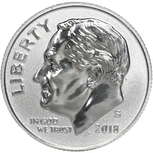 2018 S Roosevelt Dime Gem Deep Cameo 90% Silver Reverse Proof - Picture 1 of 2