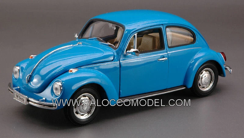 Modellino Auto Scala 1:24 Welly VW BEETLE maggiolino diecast modellismo kafer - Immagine 1 di 1