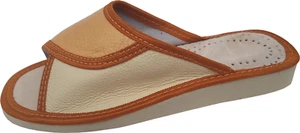 Pantolette - Hausschuhe - Latschen Gr.36, Echt LEDER, *Beige* - Bild 1 von 9