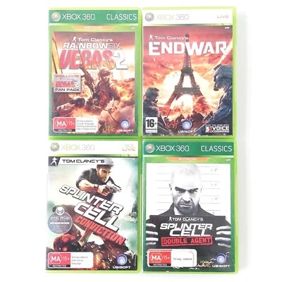 Tom Clancy 4 Games | Rainbow 6 Vegas 2, Endwar, Splinter, Conviction Xbox 360 - Image 1 of 4