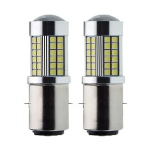 BA20D High Power LED DC 6V Motorcycle Hi Beam Bulb H6 Headlight Fog Light Lamp - Picture 1 of 7