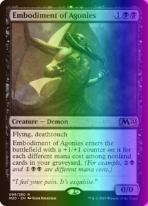 MTG Magic the Gathering Embodiment of Agonies (98/357) Core Set 2020 LP FOIL - Picture 1 of 1