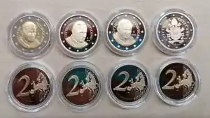 Vatikan 2 Euro Kursmünze PP (Wählen Sie zwischen den Jahren: 2002 bis 2022) - Picture 1 of 1