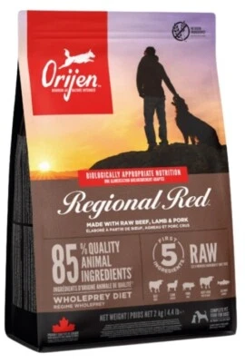 2 kg ORIJEN Regional Red Trockenfutter Rind getreidefrei für Hunde jeden Alters - Bild 1 von 2