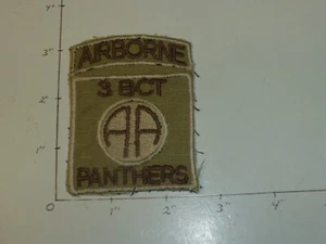 82 Airborne Division 3 BCT PANTHERS Middle East Made Desert Stoff Patch - Bild 1 von 2