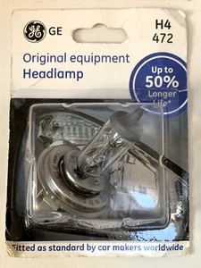 GENERAL ELECTRIC GE H4 472 12V 60/55W OEM HEADLAMP BULB - Picture 1 of 7