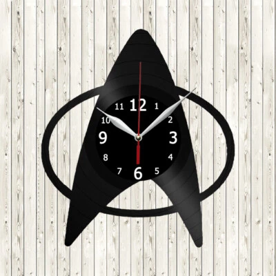 Star Trek Vinyl Record Wall Clock Decor Handmade 4115 - Image 1 of 4