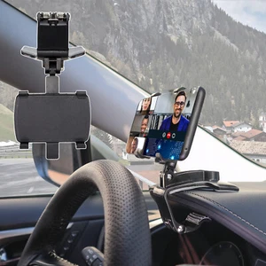 Clip On Dashboard Dash Mount Mobile In Car Phone Holder Stand Cradle 360° iphone - Picture 1 of 8