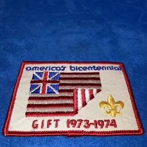 Used America's Bicentennial GIFT 1973 - 1974 Boy Scout Patch Colonial Flag - Picture 1 of 3