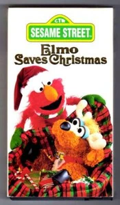VHS - SESAME STREET - CHILDRENS TELEVISION NETWORK - ELMO SAVES CHRISTMAS 1996 - Picture 1 of 1