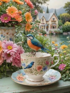 Digital Image Picture Wallpaper Background Desktop AI Art Tea Party