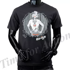 T-shirt grafica Monroe cultura pop americana icona modello simboli - Foto 1 di 16