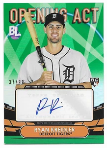 2023 Topps Opening Act Auto Green Ryan Kreidler #37/99 (OAA-KRE) Tigers RC - Picture 1 of 2