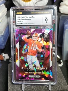 2021 Prizm Draft Picks Trevor Lawrence RC Purple Ice Prizm /149 Jaguars CSG 9 - Bild 1 von 3