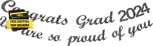 Graduation Banner 2024 Graduation Party Decorations 2024 - Pre-Strung Congrats G - Picture 1 of 5