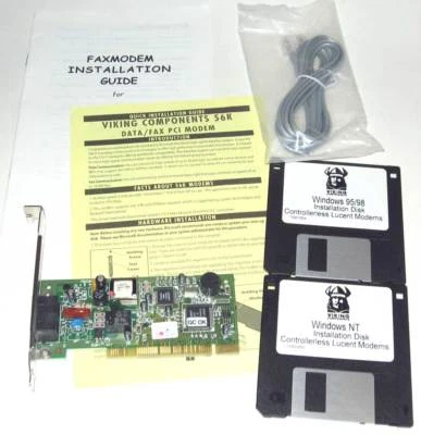 Lucent FB WS-5614PVD PCI Data/Fax Modem V.90/K56 - Image 1 of 2