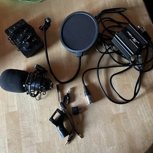 FELYBY Premium Condenser Microphone, Studio Cardioid Microphone Kit with Phantom - Picture 1 of 9