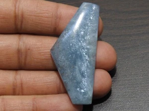 Aquamarine Sunstone Smooth Fancy Shape Cabochon/54X24X6MM Approx/C-1 - Picture 1 of 6