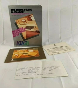Atari The Home Filing Manager EMPTY BOX NO DISCS - Picture 1 of 6